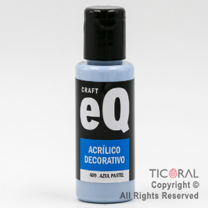 ACRIL.DECOR.EQ 409 AZUL PASTEL 50ML X 6 UNIDADES